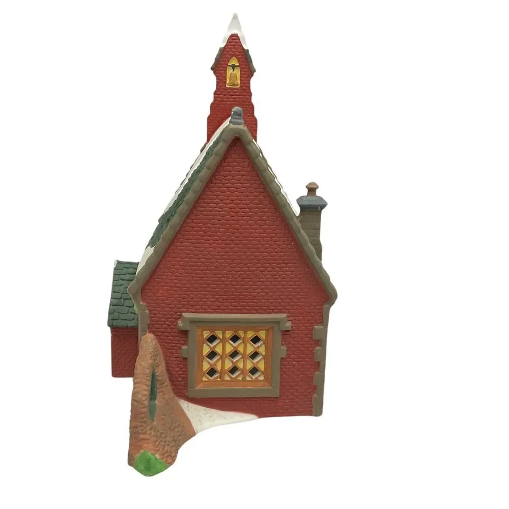 Department 56 Dickens Village Dudden Cross Church 1995 Light Up‎ Holiday Decor